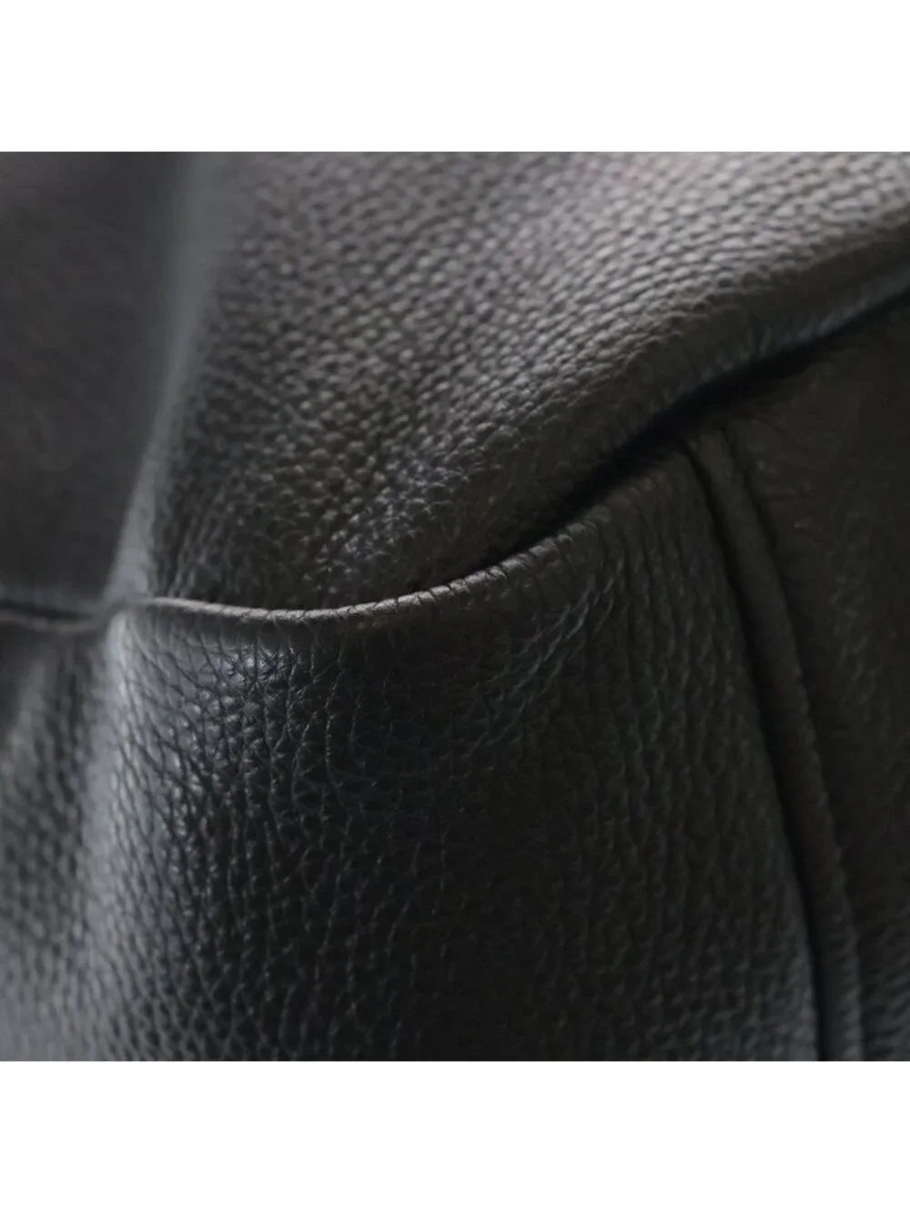 Prada Vitello Daino Shoulder Bag Triangle Logo Black